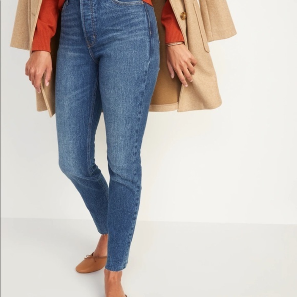 OLD NAVY Extra High Rise Pop Icon Skinny Jeans Sz 4P
